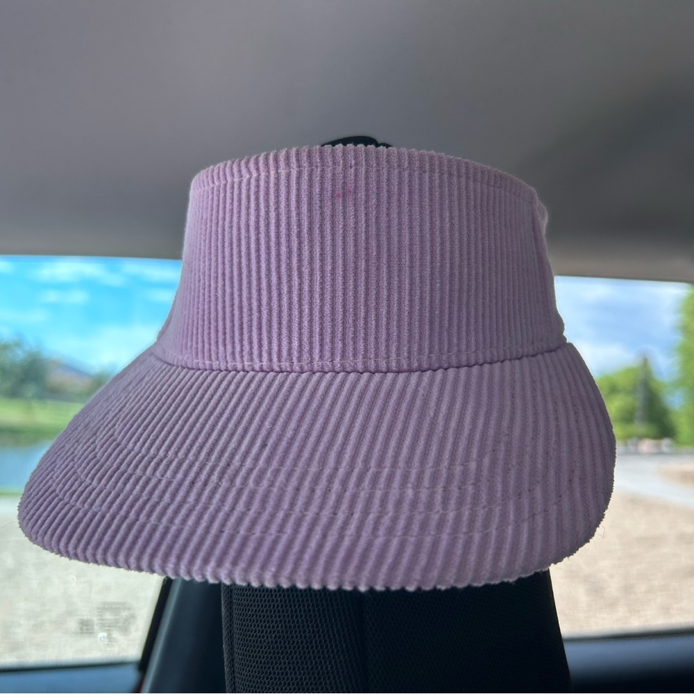 Big Bud Press Lavender Purple Corduroy Visor Hat RARE